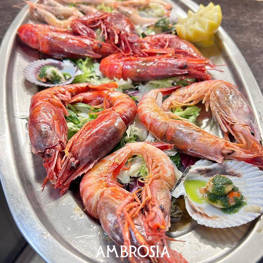 Plato de marisco de Ambrosía